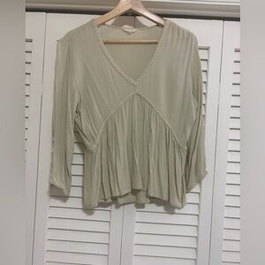 V-Neck Women's Blouse